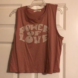 Pink Power Of Love Crop Tank